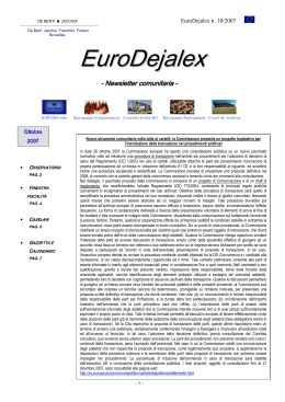 Eurodejalex n. 10 - Ottobre - Studio Legale De Berti Jacchia