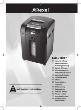 1545 Auto+500X Shredder EU Manual.indd