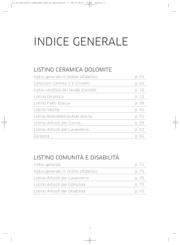 INDICE GENERALE