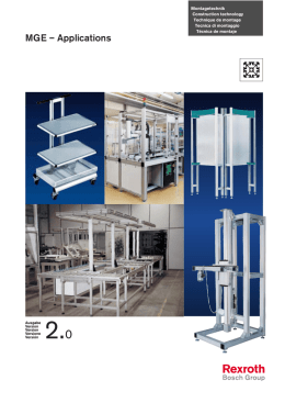 MGE &ndash; Applications - Bosch Rexroth Corp.