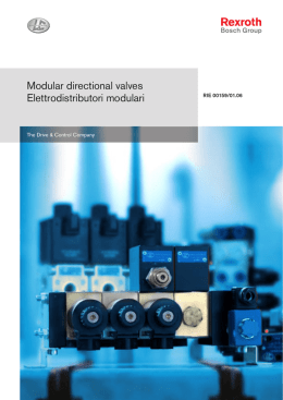 Modular directional valves Elettrodistributori modulari