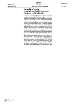 Sala d`attesa per i famigliari dei detenuti