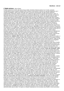 L`Italia tortura - Mauro Palma - Rifondazione Comunista Padova