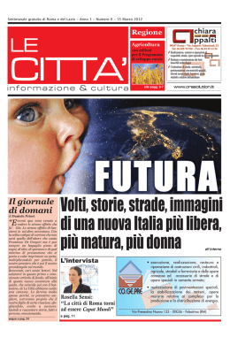 Volti, storie, strade, immagini di una nuova Italia pi&ugrave; libera