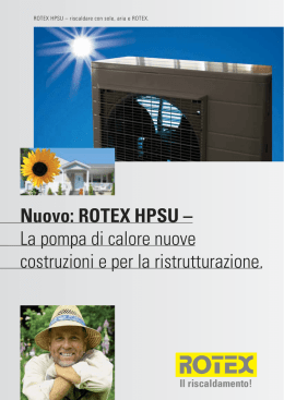 Nuovo: ROTEX HPSU - Idraulica Franzini sas