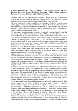 L`ADDA LODIGIANO. Chieve, Crespiatica, Corte