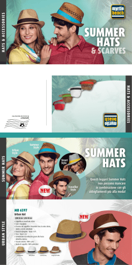 SUMMER HATS SUMMER HATS - Fashion