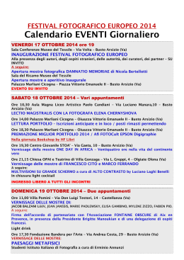 tutte le informazioni e il programma dettagliato del