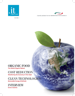 organic food cost reduction clean technologies interview