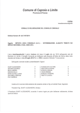 Delibera49-2014 - Comune di Capraia e Limite