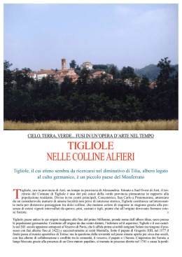 Tigliole nelle colline Alfieri