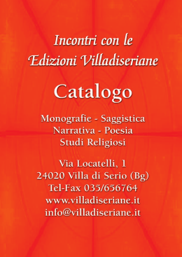 Layout 1 - Edizioni Villadiseriane