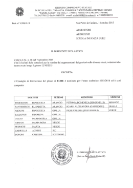 &ldquo;Carlotta Asehim`i&rdquo; Via Mara, 3 - Istituto Comprensivo di S.Pietro in