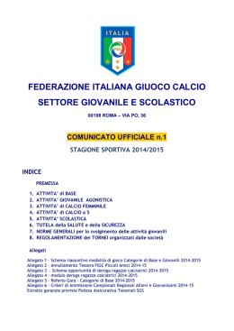 CU N&deg;1 SGS 2014/2015