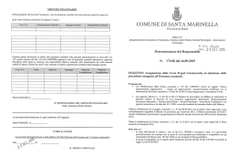 SERVIZIO FINANZIARIO - Comune di Santa Marinella