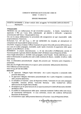 DETERMINA n. 10 del 7 LUGLIO 2015 ad og