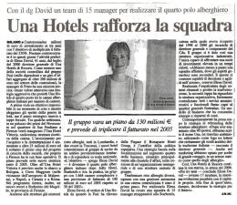Il Sole 24 Ore - UNA Hotels & Resorts