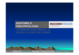 Le posizioni anatomiche