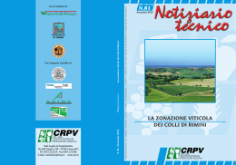 la zonazione viticola dei colli di rimini
