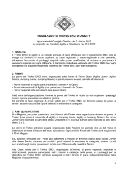 REGOLAMENTO TROFEO ENCI DI AGILITY