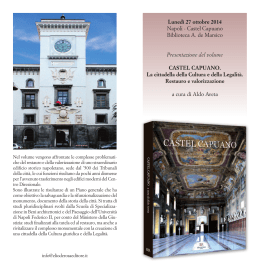 Lunedì 27 ottobre 2014 Napoli - Castel Capuano Biblioteca A. de