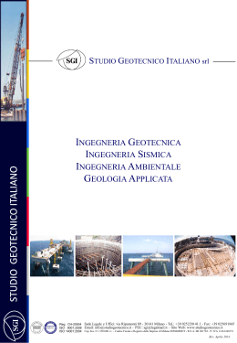 Curriculum Vitae Studio Geotecnico Italiano