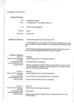 File "CV DEFRANCESCO STEFANIA