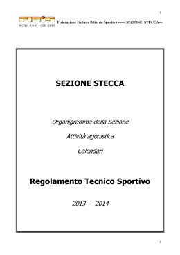 Sezione Stecca - fibis brindisi