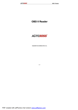 AUTOBOSS OBD 2 Reader 读码卡 多语言 _英+法+西+德 A