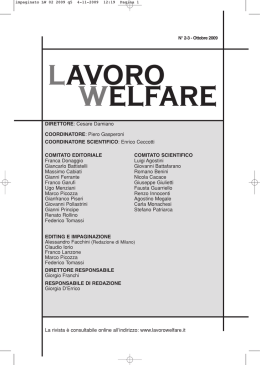 impaginato LW 02 2009 q5 - Associazione Lavoro Welfare