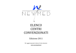 ELENCO CENTRI CONVENZIONATI