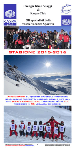 STAGIONE 2015-2016