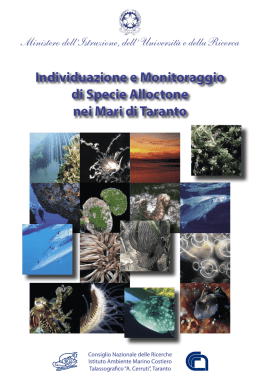 Individuazione e Monitoraggio di Specie Alloctone nei Mari di Taranto