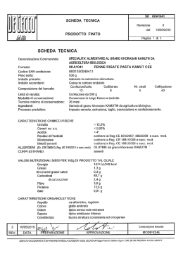 SCHEDA TECNICA