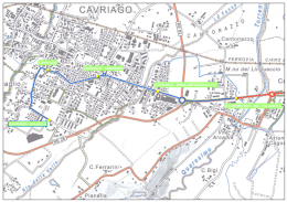 Linea urbana 1 - prolungamento Cavriago - cartina