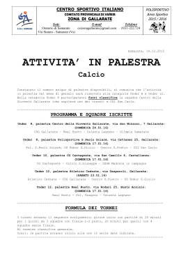 Attività Palestra 2015-2016