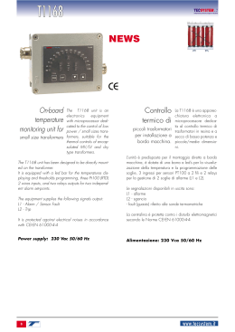 On-board temperature monitoring unit for Controllo