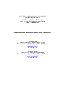 Paper Aiello Donvito - Societ&agrave; Italiana Marketing