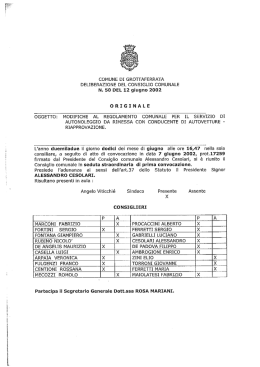 Regolamento per autonoleggio da rimessa con conducente di