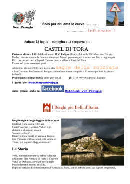 Castel di Tora - Moto Club VVF Perugia