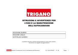 Trigano S.p.A. – libretti di uso e manutenzione