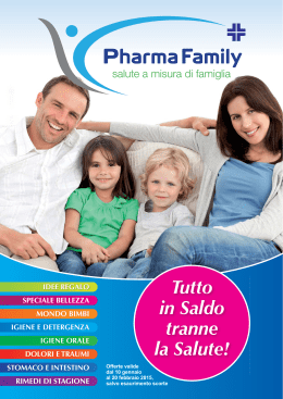 Tutto in Saldo tranne la Salute!