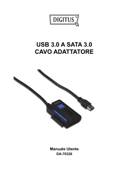 USB 3.0 A SATA 3.0 CAVO ADATTATORE