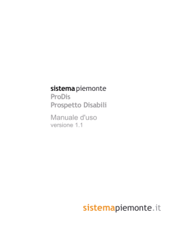 sistemapiemonte ProDis Prospetto Disabili