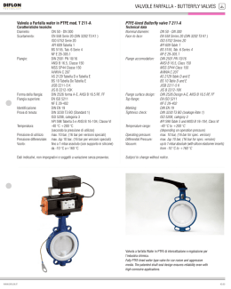 VALVOLE FARFALLA - BUTTERFLY VALVES - Diflon - PTFE