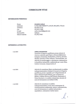 INFORMAZIONI PERSONALI