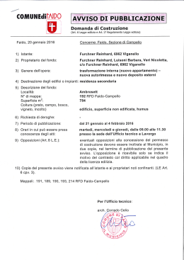 C&deg;M""Edigt&ograve;lgg AVVISO DI PUBBLICAZ&Egrave;I&Igrave;ON&Egrave;