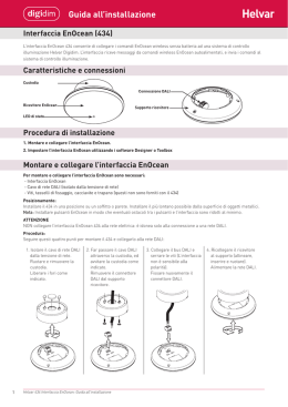 Interfaccia EnOcean (434) Guida all`installazione