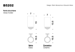 7 1 0 .5 Ceramica Ceramic Vetro Glass 1 5 7 1 0 .5 1 3 .5