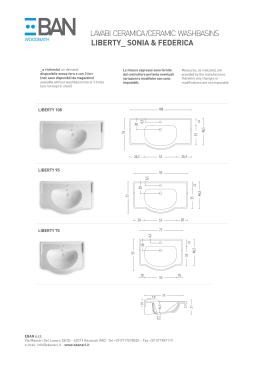 LAVABI CERAMICA /CERAMIC WASHBASINS LIBERTY_